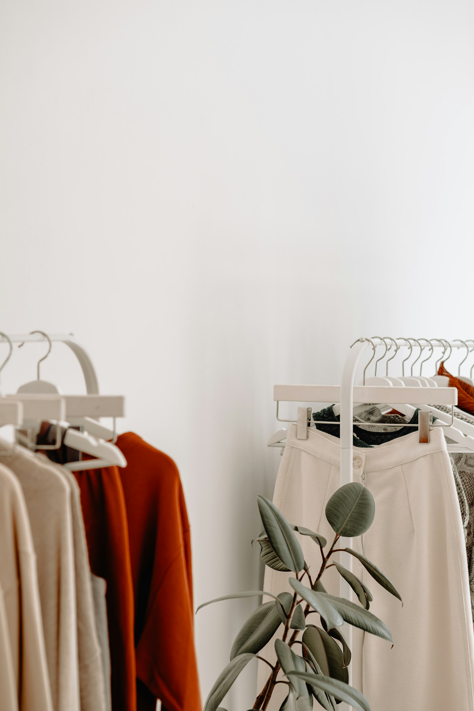 Curated clothing rack, representative of the racks of formal and everyday wear at Second Chances Consignment